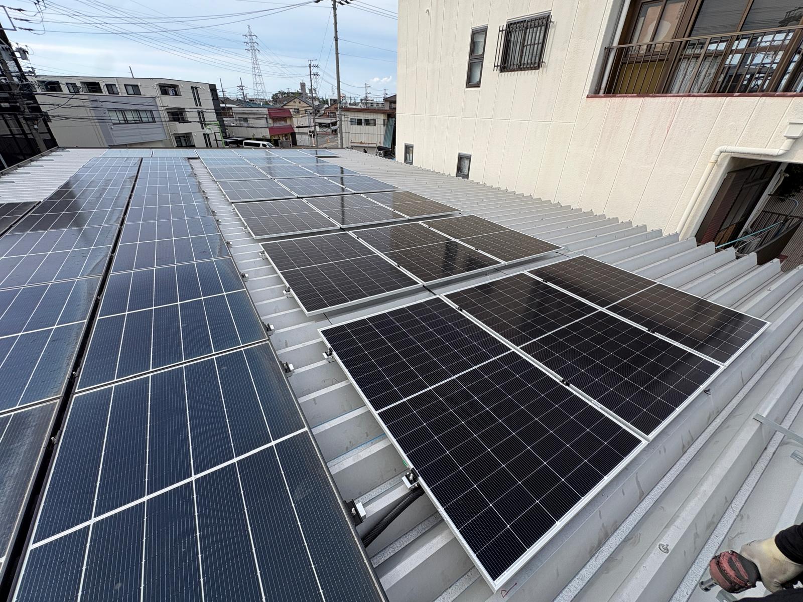 名古屋市C様 太陽光増設施工写真1
